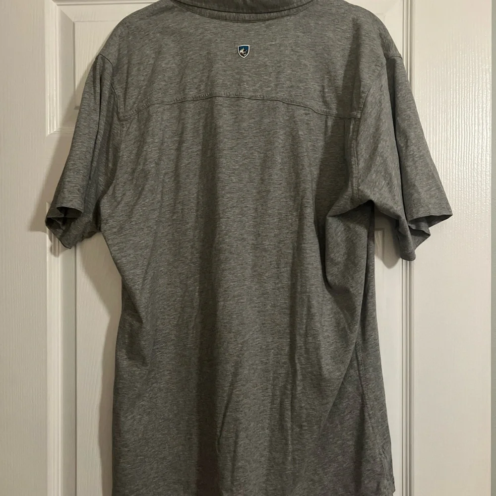 Kuhl Men's Getaway Casual Gray Button Down Shirt - Picture 2 of 5